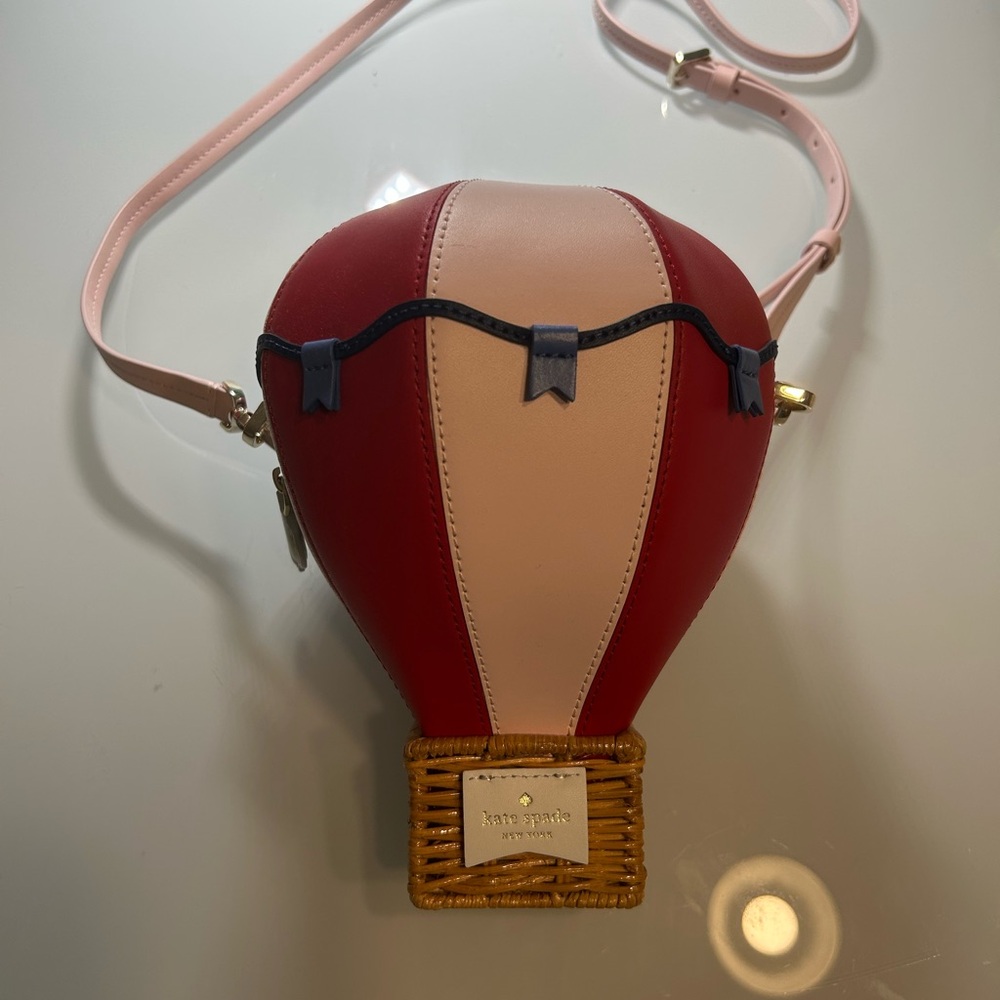 kate spade Red, Pink & Navy Hot Air Balloon Crossbody Bag